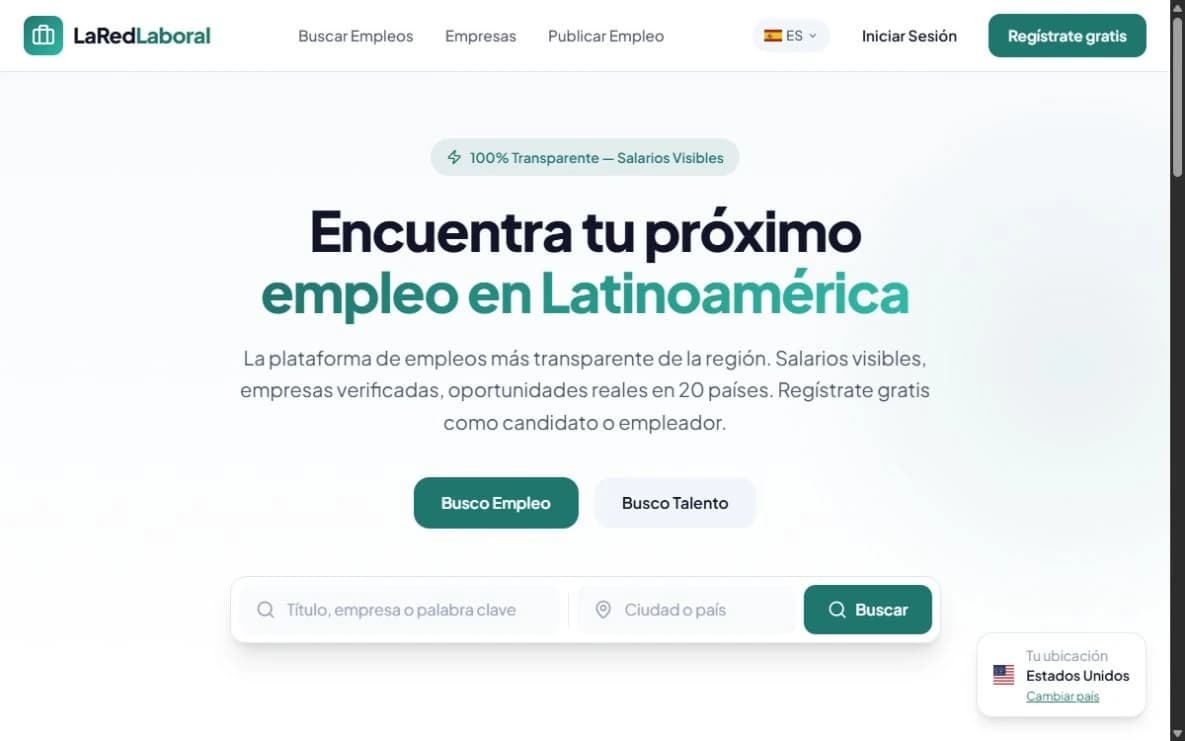LaRedLaboral website screenshot